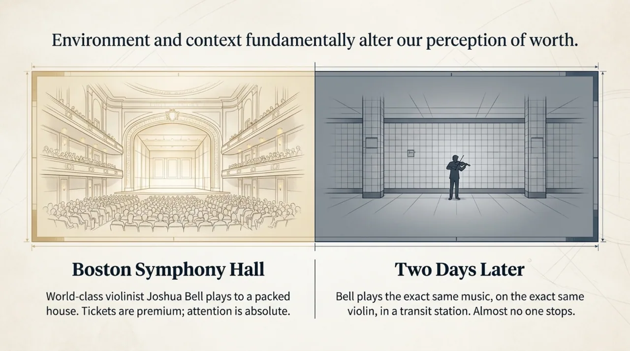 Boston Symphony Hall vs a subway station