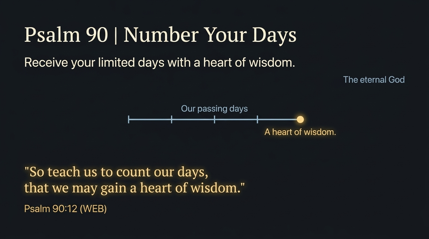Psalm 90: Number Your Days