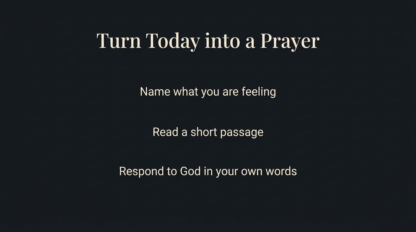 Reflection and Prayer