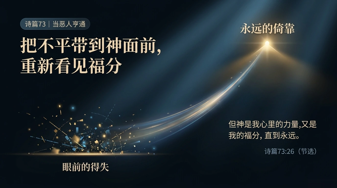 诗篇73｜当恶人亨通